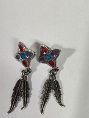 Vintage Bohemian Feather Earrings